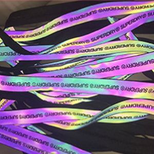 Printed logo Reflective Nylon <b>Webbing</b> Tape Strap for Clothes Garment - Product Image 5