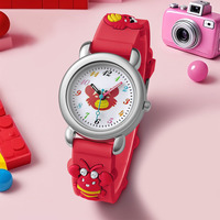 Dessin animé WJ-11487 crabe et homard Design mignon enfants montre bande de Silicone Quartz filles montre en gros Offre Spéciale enfants montres