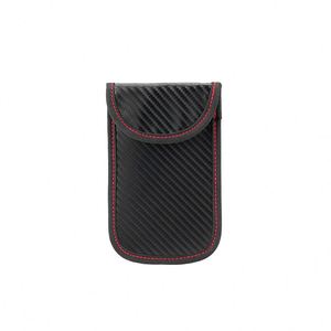 Custom RFID Blocking Car Key signal Blocking Pouch <b>Carbon</b> <b>Fiber</b> Car Key case - Product Image 2