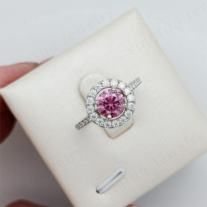 Anillo de Moissanita de 1 Quilate, Estilo Hip-Hop, 8.0 mm, <span class=keywords><strong>D</strong></span> VVS1, con Certificado GRA, Accesorio de Reloj de Moda - Product Image 2