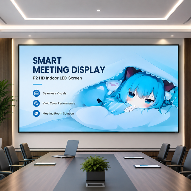 LEDTAO All in One Indoor LED Screen P2 with 4K Resolution 500cd Brightness 1-Year Warranty Wall Mount for Meeting Rooms