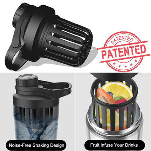 Gourde isotherme en acier inoxydable à double paroi de 24 oz avec logo personnalisé, pour la salle de sport, la remise en forme, les entraînements, le mélange de protéines - Product Image 4