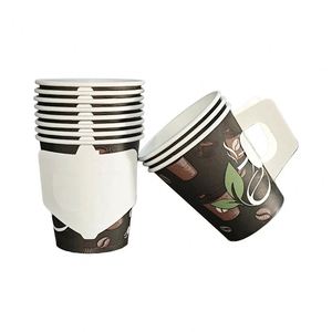8b Oz Food Grade Compostable Single-Wall Customized Cardboard Paper Cups with Handles Vending Cups - Product Image 5