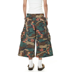 Custom <strong>Camouflage</strong> Wide Leg <strong>Shorts</strong> <strong>for</strong> <strong>Women</strong> Camo Print Baggy Cargo Denim <strong>Shorts</strong> Woman - Product Image 3