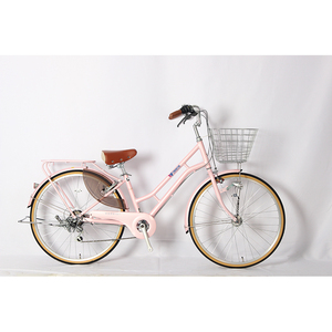 Vélo Urbain Léger 24/26 Pouces pour Adultes Femmes avec 6 Vitesses Fourche en Acier Vélo <span class=keywords><strong>de</strong></span> <span class=keywords><strong>Ville</strong></span> - Product Image 1
