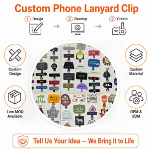 Bracelet personnalisable en nylon et polyester de marque Anfeng TP_<span class=keywords><strong>NJB</strong></span>_06, cordon de 6 cm réglable universel pour téléphone portable, accessoire mignon - Product Image 2