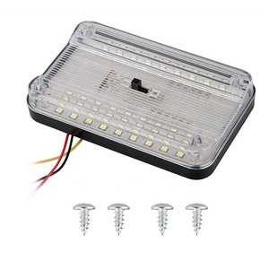 Luces de techo interiores de <span class=keywords><strong>coche</strong></span> 12V 36 <span class=keywords><strong>bombillas</strong></span> <span class=keywords><strong>LED</strong></span> techo de vehículo blanco lámpara de iluminación <span class=keywords><strong>LED</strong></span> luz de lectura de <span class=keywords><strong>coche</strong></span> con interruptor nuevo Dropshipping - Product Image 1