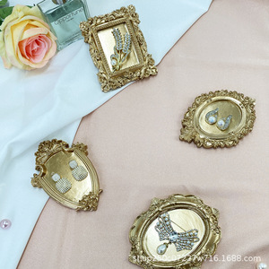 European Style Resin Jewelry Tray For Necklace Storage Display Decorative Plate With Pearl <b>Earrings</b> And Brooch <b>Holder</b> - Product Image 3