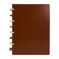 Planificateur à reliure à disque minimaliste haut de gamme personnalisé avec des ensembles de séparateurs à onglets pour l'organisation de journaux de planification