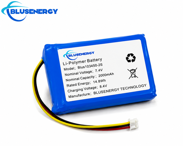 High Capacity 103450 7.4V 2000MAH Lipo Battery OEM ODM 11.1V 14.8V 4000mAh 2S 3S 2P Lithium Ion Battery Pack