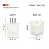 Coffret Cadeau Luxe 2 Pièces : Diffuseur à Bâtonnets 200ml et Bougie Parfumée 200g – Boîte Élégante pour Avertisseurs de Parfum – Vente en Gros pour Acheteurs de Cadeaux Haut de Gamme