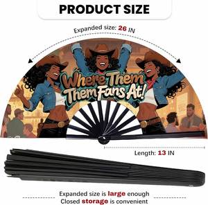 Abanicos Plegables de Bambú Personalizados de 13 Pulgadas con LED, Diseño Musical, Decoración Portátil para el Hogar, Grabado con Flores Clásicas Chinas - Product Image 5