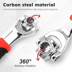 Adjustable Wrench With 360 Degree Rotation Carbon Steel <strong>Ratchet</strong> <strong>Spanner</strong> for Automotive Repair Mechanical Tools Hand Tool <strong>Set</strong> - Product Image 3