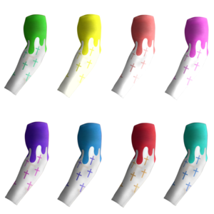 FQ Maßgefertigte Baseball-Eiscreme-Keks-Armstulpen Volleyball-Basketball-Armabdeckungen mit Stirnband-Set für Unisex-Kinder - Product Image 2