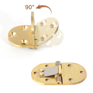 90 độ dày cổ kim loại hợp kim bản lề, bản lề đồng cho đồ nội thất tủ gỗ Hộp ngăn kéo nhà bếp phẳng Vòng góc bản lề - Product Image 2