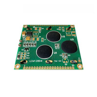 Layar Biru STN 2 Inci 54X50mm Berkualitas Tinggi Modul LCD 5V Kelas Industri Dot Matrix COB 12864D
