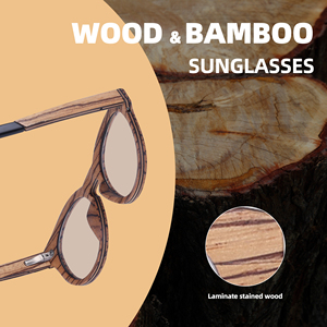 Gafas de Sol Unisex de Alta Calidad, Nueva Tendencia, Gafas de Madera de Zebra con Lentes TAC, Accesorios de Moda - Product Image 5