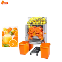Commerciële automatische citruspers sinaasappelpersmachine roestvrijstalen filter 300W motor met omkeerbeveiliging voor het persen van sap