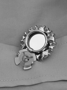 Couvre-boutons en cristal floral argenté de haute qualité, mode, 15MM/21MM/25MM, couvre-boutons, boutons de manchette, accessoire vestimentaire pour vêtements - Product Image 3