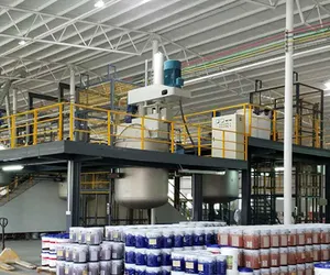 Interior And Exterior Latex Emulsion Wall Paint Complete Production Line