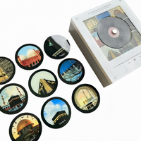 Magnétique de réfrigérateur NFC avec récitation du Coran, lumière LED personnalisée, cassette rotative rétro, cadeau islamique pour la décoration de la maison