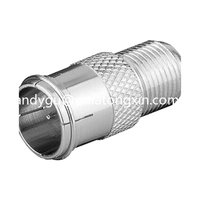 Conector RJ7 F con Recubrimiento de Bronce Plateado/Recubrimiento de Plata sobre Latón/Recubrimiento Trimetal, Aislante de PTFE/TPX, Junta de Goma de Silicona