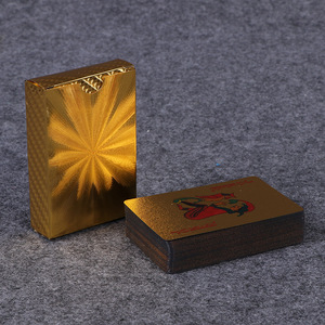 Texas Landlord Gold Landlord Jeux de table de <span class=keywords><strong>poker</strong></span> étanches en PET avec feuille d'or et d'argent - Product Image 5
