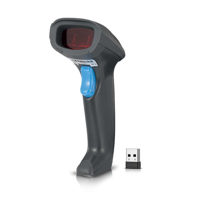 Handheld Barcode Scanner Usb Wireless Scanner Pos System High-Performance 1D Cordless Laser Barcode Scanner With USB Support