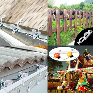 Christmas Light Clips Plastic Arch Shape Hooks For <b>Tree</b> Decoration - Product Image 3