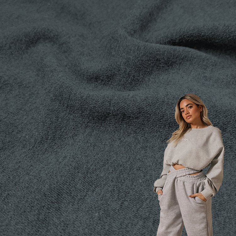 Высококачественная флисовая ткань, производитель в Китае, 300 г/м2, мягкий хлопок, полиэстер, флисовая ткань/