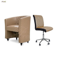Chaise de salon de beauté moderne Diana avec roulettes pour client, idéale pour la manucure