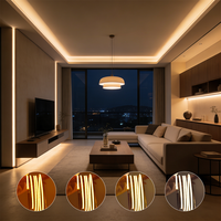 Bande LED COB fine sans points apparents 8W/m 990Lm/m, ruban flexible pour meubles, cuisine, placard, armoire