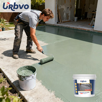 Peinture acrylique à base d'eau 3-en-1, 1H, imperméable, antidérapante, pour sols extérieurs, terrains de sport, pelouses, patios, jardins, application facile