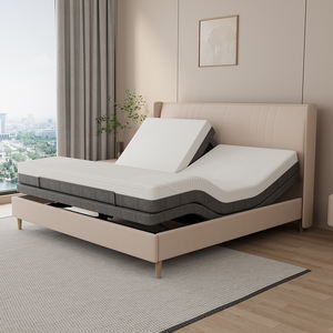 Base de Cama Ajustable Inteligente Twin XL - Base de Cama Tapizada con Masaje, Control Remoto Inalámbrico e Inclinación Ergonómica de Pies y Cabeza - Product Image 1