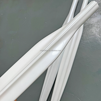 Baril de pêche au harpon 1300 mm en fibre de carbone 100 %, finition blanc nacré, pour la pêche en mer