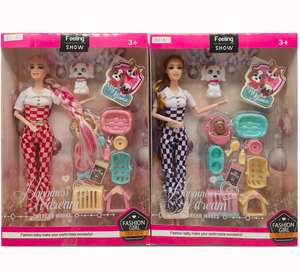 Juguetes de plástico para niñas, casa de juego de 11 pulgadas de PVC, conjunto de moda, disfraz, cambio de 3 a 8 años - Product Image 2