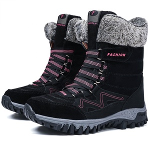 Winter non-slip mother snow boots warm flat grandma shoes thickened high cotton shoes for <span class=keywords><strong>the</strong></span> elderly walking shoes - Product Image 4
