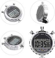 Metall-Taschenstoppuhr mit Rückruf-Funktion, Digitale Sportstoppuhr, LCD-Timer, Professionelle Stoppuhren