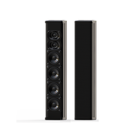 Haut-parleur colonne en aluminium M-80PA 120W 4 ohms avec 3 haut-parleurs de graves de 8 pouces et 4 tweeters à dôme en soie de 25 mm pour l'audio de réunion