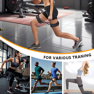 Uyluk manşetleri için ayarlanabilir spor salonu Fitness bantları egzersiz gücü eğitim egzersiz aksesuar özelleştirilebilir yastıklı kayış döngü bacaklar - Product Image 6