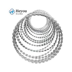 Concertina dao cạo dây BTO-16 cho Ukraine đường kính 110 cm xoắn ốc 7 Clip mạ kẽm BTO-22 dây thép gai 100 Vòng bảo vệ hàng rào - Product Image 4