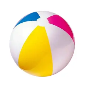 YongRong factory Four-color beach Ball Toddler beach ball Transparent Inflatable ball baby child child play water balloon