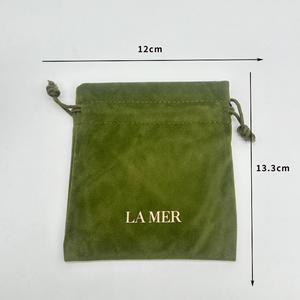 Tùy chỉnh nhung dây rút túi đồ trang sức, vòng cổ và túi lưu trữ cổ có thể được in với logo - Product Image 4