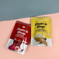 Sachet Doypack Autoportant Thermoscellable avec Fermeture Éclair, Stratifié Multi-couches OPP/VMPET/PE, Emballage Alimentaire de Qualité pour Poudre de Bissap Bouye Yijia
