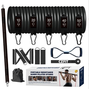11pcs <b>Workout</b> Resistance <b>Bands</b> Set 150-300lbs Latex/TPE Toning Tubes with Handles Exercise Tube <b>Band</b> System for Home - Product Image 1