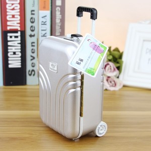 Yu Mo Travel <b>Suitcase</b> Piggy Bank Rectangle Cute Childrens Trolley Money Box Gift Desktop Ornament - Product Image 4