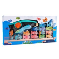 Juguete de Pesca de Madera 2 en 1, Juego de Apilamiento de Peces, Juego de Contar Números, Juego de Coordinación Mano-Ojo Montessori para Niños Pequeños, Niños y Niñas