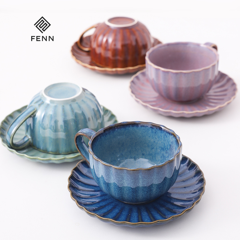 FENN Wholesale Ceramic Espresso Cups Saucer