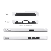 Coque de téléphone portable 3D vierge en TPU PC brillant mat antichoc avec protection d'appareil photo pour 17 Pro Max, design 2 en 1