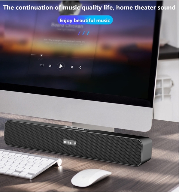 Wireless Subwoofer TV Soundbar Bluetooth Speaker Home Theater bluetooth Speaker